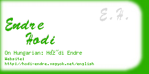 endre hodi business card